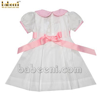 Enchanting baby girl bunny embroidered ribbon dress - DR 3031