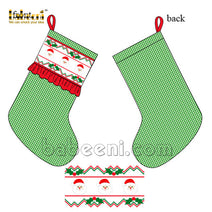 Santa smocked stockings - CO 19