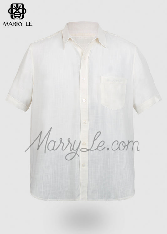 MEN'S WHITE SHIRT WITH POCKETS – MD539