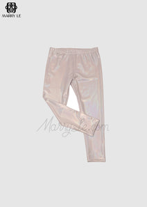 WHITE METALLIC WOMEN LEGGINGS - MD174