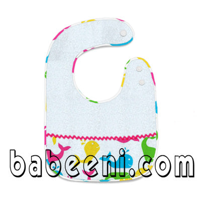 whale pattern bib BI 08