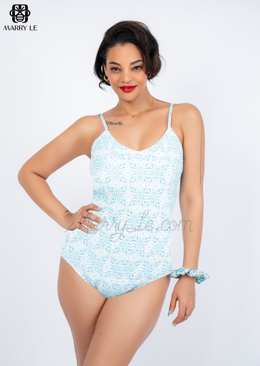 FANCY PATTERNS PRINTED WOMEN ONE PIECE SWIMMING WEAR - MD49