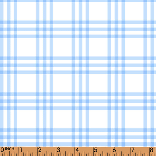 PP178 - baby blue 2 plaid printing in 4.0 fabric