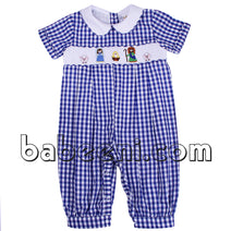 Lovely Nativity smocked boy bubble - BC 662