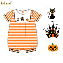 Boy Bubble Hand Embroidered Halloween Theme - BC1276