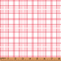 PP190 - pink white plaid 2 print 4.0