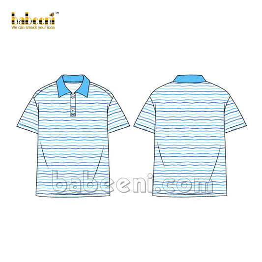 Boy plain knit shirt - TB 10