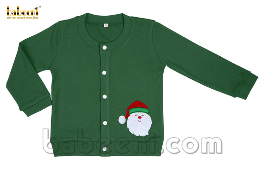 Santa applique cardigan - ST 040