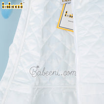 White baby girl quilted coat– QC 100