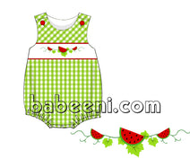 Adorable watermelon smocked boy bubble - BC 770