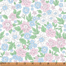 PP149 - blue pink floral printing 4.0