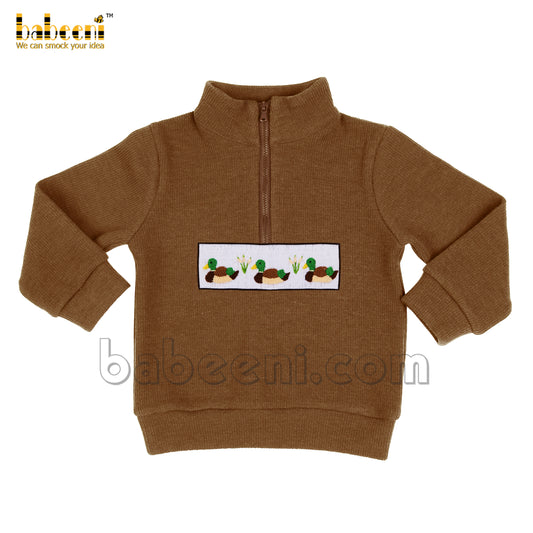 Mallard hand smocked cardigan - ST 052