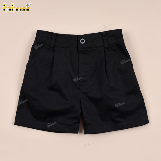 BC1386 – Boys’ Black Khaki Shorts