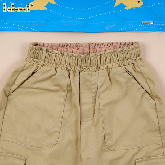 BC1401 – Boys’ Cargo Shorts with Adjustable Waistband