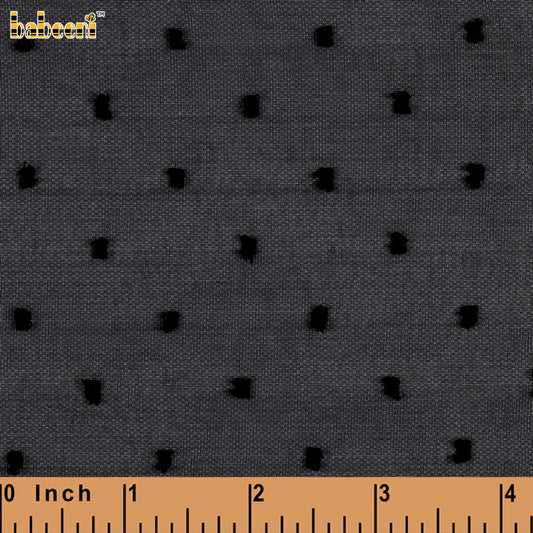 CF10-Black Swiss Dot chiffon fabric