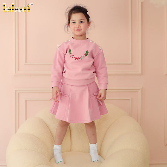 Pink Fleece Layered Skirt Dress – DR4279