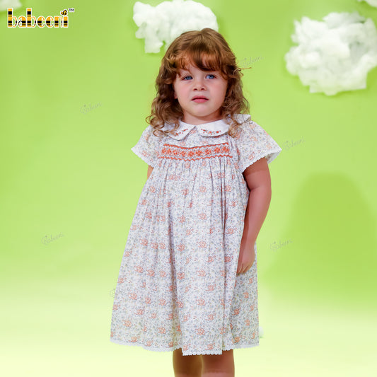 DR4549 - Autumn Rose Smocked Dress