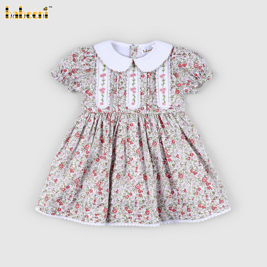 DR4561 - Enchanted Blossom Garden Peter Pan Collar Dress