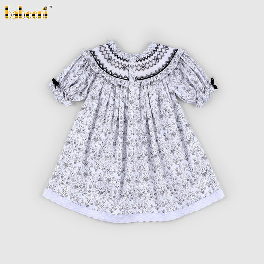 DR4566 - Midnight Bloom Smock Dress