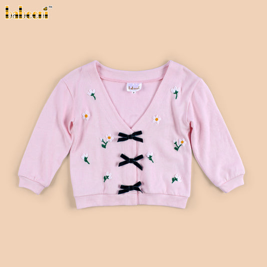 DR4574 – Floral Delight Girls’ Cardigan