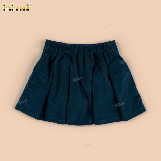 DR4575 – Classic Dark Green Pleated Skirt for Girls