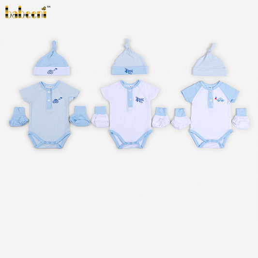 DR4581 – Baby Boy Transportation Newborn Gift Set – Sky Blue Collection