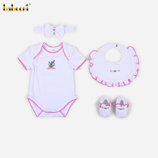 DR4601 – Floral Newborn Gift Set – Sweet Pink