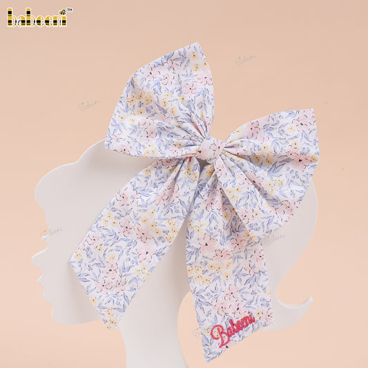 Soft Bloom Hand-embroidered Bow - HB194