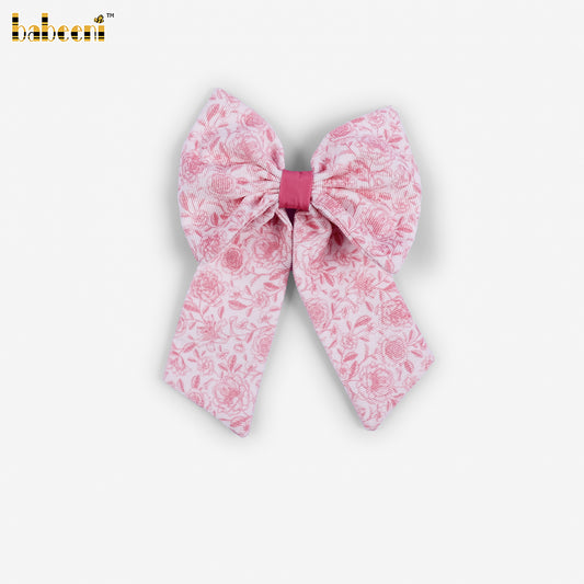 HB212 - Floral Bow Hair Clip