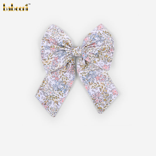 HB214 - Vintage Garden Floral Hair Bow