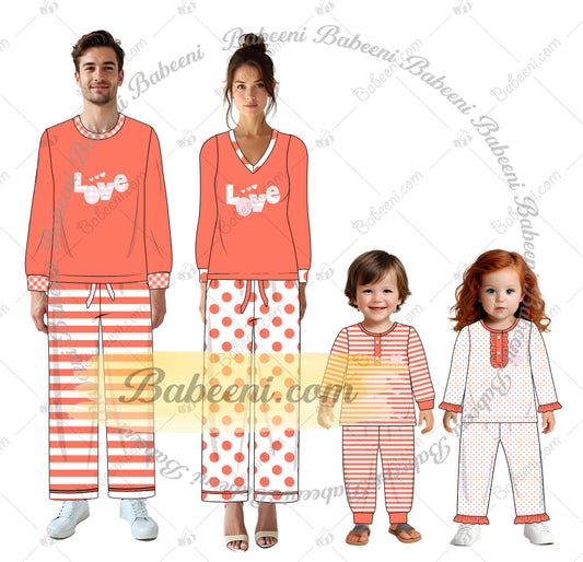 K114- Coral plain knit