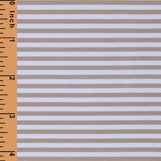 K408 - Pale khaki 3mm stripe ECO print