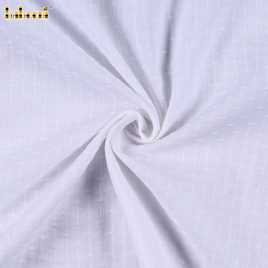 O39- White striped cotton fly fabric