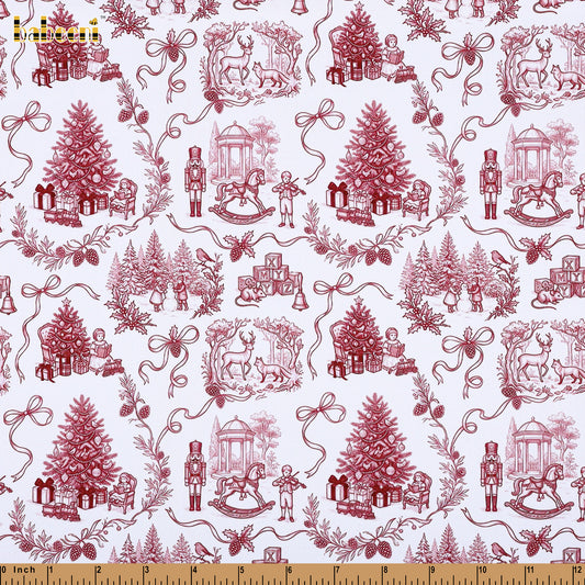 PP1051 – Christmas Toile Print Fabric
