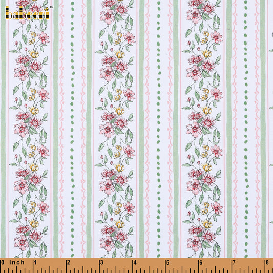 PP1072 - Vintage Garden Stripe Fabric