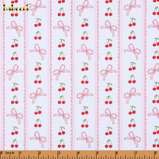 PP1083 - Sweet Cherry Stripe Fabric