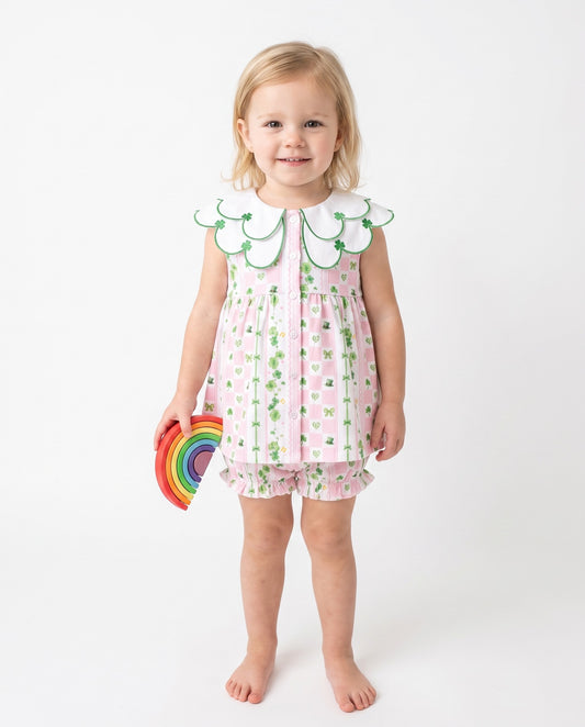 DR4660 - Lucky Blossom Dress & Bloomer Set