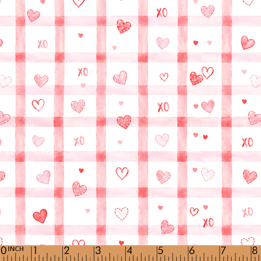 PP1102 - Pink Heart Gingham