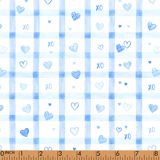 PP1103 - Blue Heart Gingham