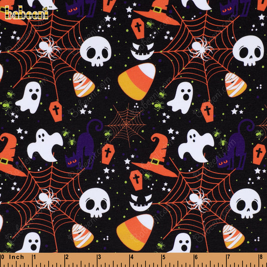 PP943-Halloween pattern fabric printing 4.0