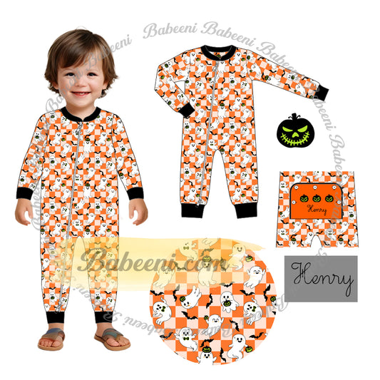 PP954-Halloween pattern fabric printing ECO