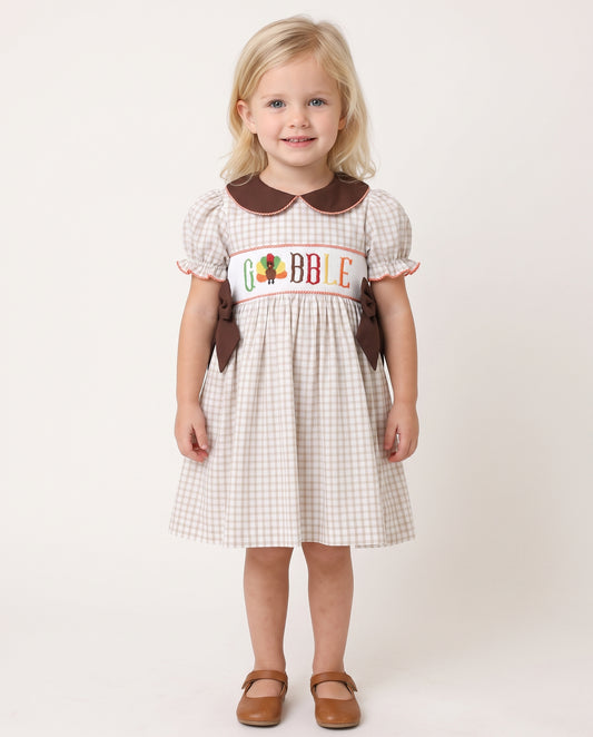 Turkey hand smocked baby dress - DR3747