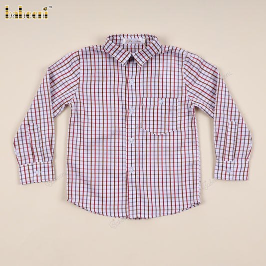 Boys' Piqué Cotton Shirt - VAB008