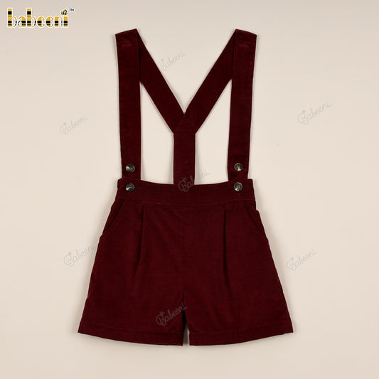 Classic Corduroy Shortall for Boys - VAB009