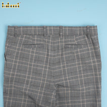 Boy Pant In Silver Tweed - BT114