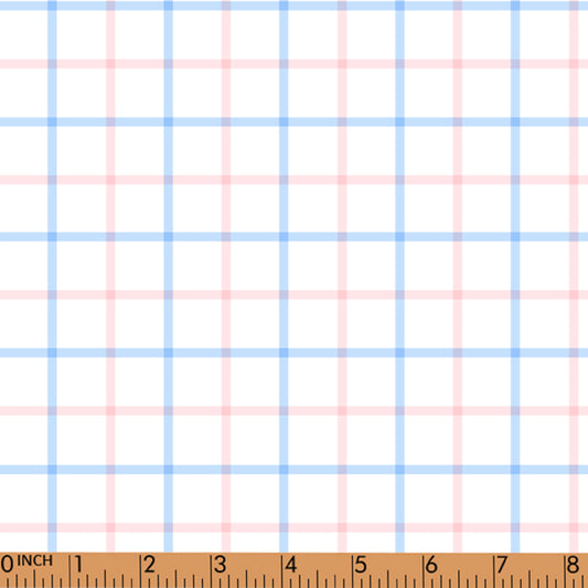 PP170-blue,pink plaid printing 4.0 fabric