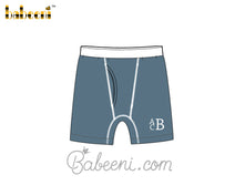 Blue stone monogram man underwear - UM 11