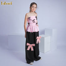 Trendy bow-detail outfit for teen girls - TG 22