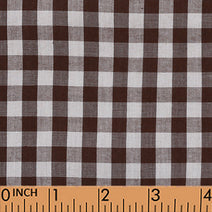 B40 - Brown check fabric