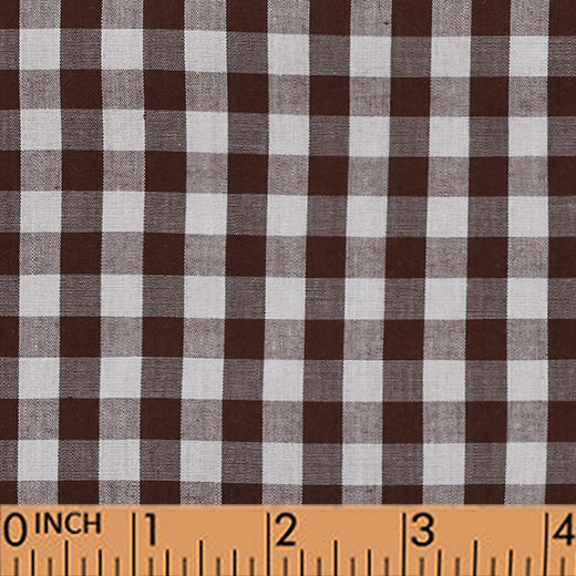 B40 - Brown check fabric